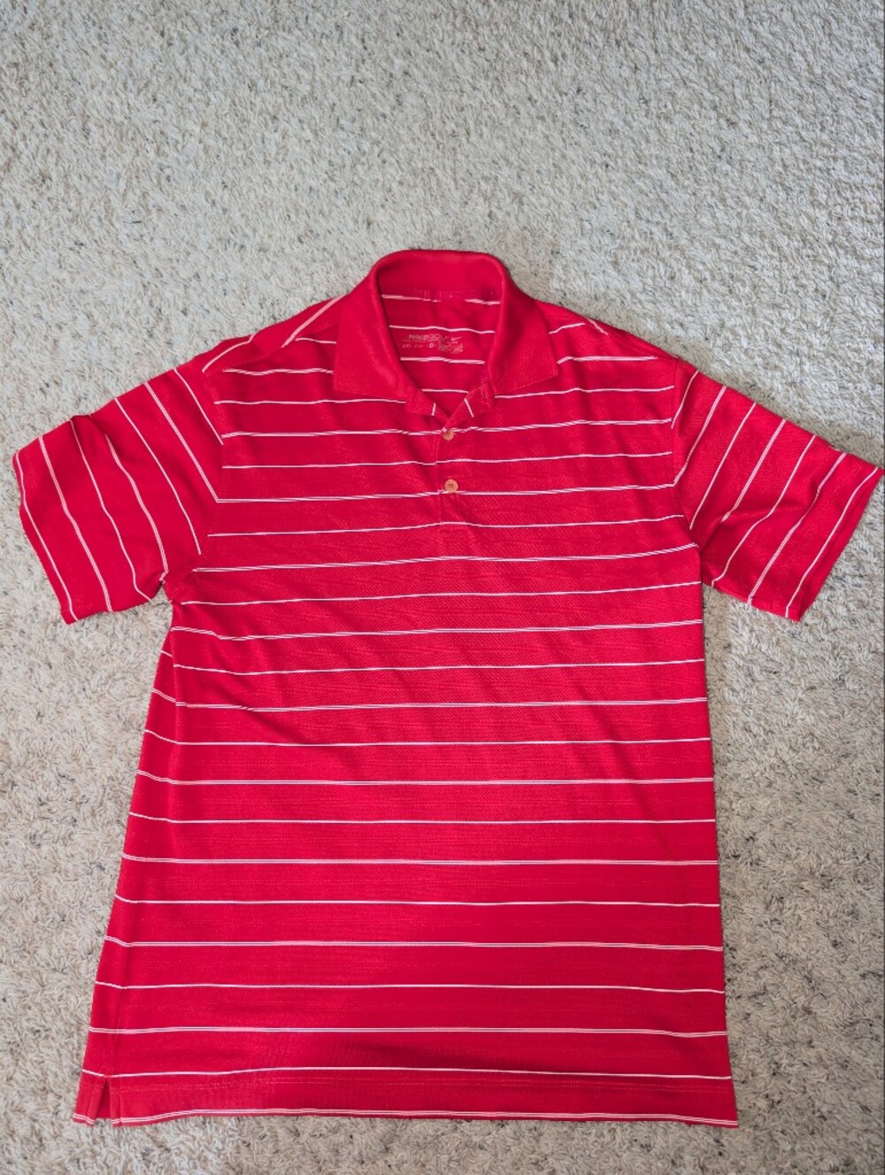 Nike Dri Fit Golf Performance Striped Polo Mens Size M